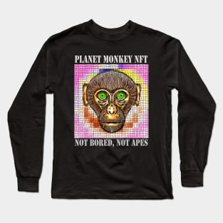 Planet Monkey Animals Not Bored Apes Long Sleeve T-Shirt